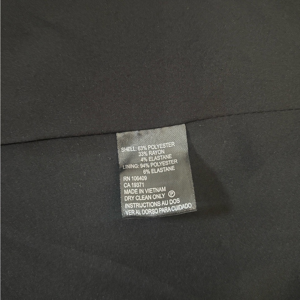 TAHARI Arthur S. Levine Notch Collar Black Blazer - Picture 5 of 6